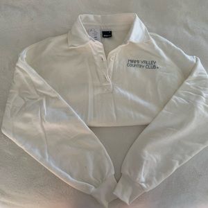 ginatricot white miami sweatshirt!!